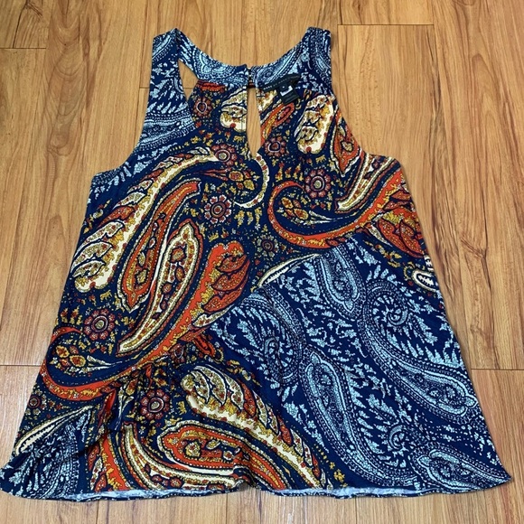 MARC By MARC JACOBS Paisley Print Boho V-Neck Blouse Top - Picture 6 of 12